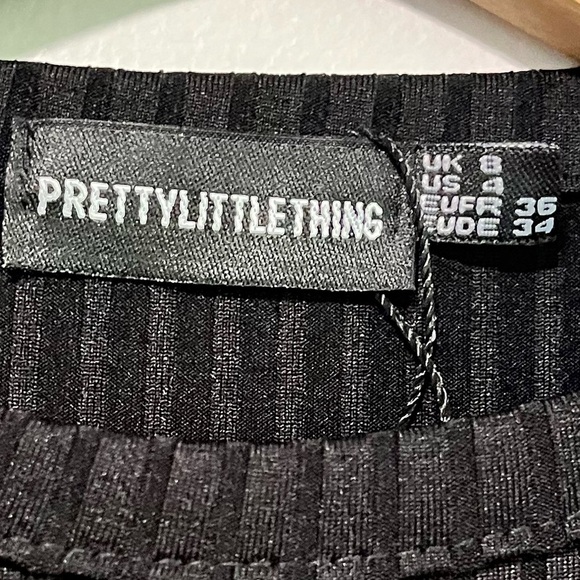 PrettyLittleThing Ribbed Long-Sleeve Top – Size US 6 / UK 8 - Picture 7 of 7